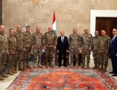 ميشال عون يستقبل قائد الجيش اللبنانى جوزف عون للتهنئة بعيد الميلاد