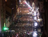 صور.. مظاهرة مليونية فى شوارع بلجراد ضد الرئيس الصربى