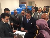 وزير التعليم العالى يتفقد أعمال تطوير معهد بحوث الإلكترونيات