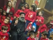  "ملائكة" الشهيد اسطفانوس" بالمعادى يحتفلون برأس السنة بترانيم الميلاد 