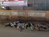 شكوى من انتشار أكوام القمامة أمام سور مدرسة الشهيد الجندى بالمنوفية