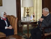 رئيس "الأعلى للإعلام" يستقبل وزيرة الصحة.. ويؤكد: ندعم حملة 100 مليون صحة