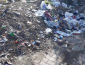 قارئ يشكو انتشار القمامة داخل حديقة عامة بشيراتون المطار