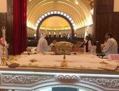 سكرتير البابا تواضروس يصلى قداس "برامون الميلاد" بكاتدرائية العاصمة الإدارية