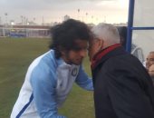 صور.. الظهور الأول لعمرو بركات فى سموحة