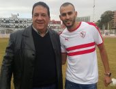 خالد بوطيب ينتظم فى مران الزمالك لأول مرة