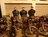 ضبط 3 لصوص يسرقون الدراجات النارية من المواطنين بالقليوبية
