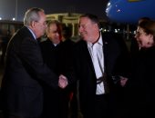 صور وصول وزير الخارجية الأمريكى إلى القاهرة