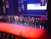 وزيرة الثقافة ونجوم المسرح فى افتتاح مهرجان المسرح العربى