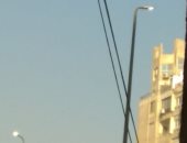 قارئ يشارك بصور إضاءة أعمدة إنارة بميدان لبنان فى النهار  