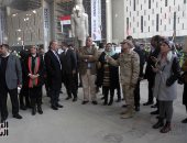 باقى على الحلو خطوة.. رجال مصر يسابقون الزمن لإنهاء أعمال المتحف المصرى الكبير