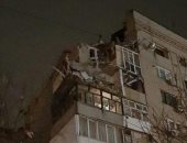 انهيار جزئى لمبنى سكنى جراء انفجار غاز فى مدينة روستوف الروسية