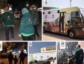 صور.. فرق إنقاذ تجوب شوارع مصر فى إطار مبادرة "حياة كريمة"