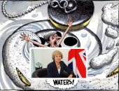 صور.. "صفعة بريكست" فى عيون كاريكاتير الصحافة العالمية.. رئيسة الوزراء البريطانية فى مرمى النيران بعد رفض خطة الخروج من الاتحاد الأوروبى.. ودعوات لإجراء استفتاء جديد لتجنيب لندن "سيناريوهات الفوضى"