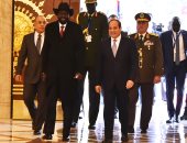 الرئيس السيسي فى مؤتمر صحفى مشترك مع "سيلفا كير": مصر حريصة على دعم استقرار وأمن شعب جنوب السودان.. العلاقات مع "جوبا" تشهد ازدهاراً غير مسبوق.. وسنظل السند والنصير لجهود الدولة