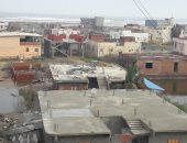 صور.. أهالى قرية الديبة يناشدون محافظ بورسعيد بعد غرق منازلهم