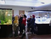 صور.. 200 شاب وفتاة من 9 محافظات يزورون متحف النيل بأسوان