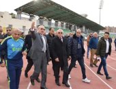صور.. محافظ بورسعيد يتفقد استاد المصرى استعدادا لاستضافة أمم أفريقيا