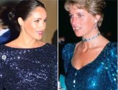  مقارنة ظالمة بين الأميرة ديانا وماركل بنفس الفستان.. اعرف التفاصيل