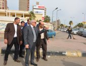 محافظ الجيزة يتفقد أعمال التطوير بشارع وزارة الزراعة بالدقى