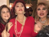 سهير شلبى ودنيا وإيمى سمير غانم يحتفلون بعيد ميلاد الفنانة نبيلة عبيد