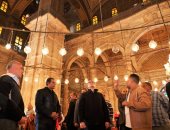 وزير الآثار يتفقد مسجد محمد على بقلعة صلاح الدين (صور)