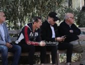 صور ..جهاز الدراويش و أبو جريشة يتابعون كلاسيكو الأهلى والإسماعيلى