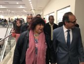 صور.. وزيرة الثقافة تصل معرض القاهرة الدولى للكتاب