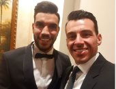 "نفس التسريحة مع اختلاف الاتجاه" .. شاهد سيلفى رامى رضوان مع وليد أزارو