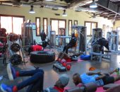 شاهد.. لاعبو سيمبا يستعدون لمواجهة الأهلى فى "الجيم"