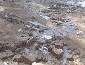 غرق شوارع قرية فأوقبلى مركز دشنا فى قنا بمياه الصرف الصحى