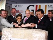 وزراء الاستثمار والتعليم العالى والاقتصاد الألمانى يضعون حجر أساس الجامعة الألمانية بالعاصمة الإدارية