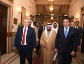 حاكم الشارقة: ندعم مشروع تطوير قصر العينى.. وإنشاء جامعة القاهرة الدولية