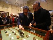 وزير الآثار يفتتح معرض حفائر البعثة الفرنسية الإيطالية بالمتحف المصرى