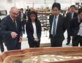 مستشار رئيس الوزراء اليابانى يزور المتحف المصرى الكبير.. صور