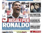 صحف إيطاليا تحتفل بعيد ميلاد كريستيانو رونالدو.. صور