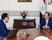 السيسى يجتمع برئيس الوزراء لمتابعة المشروعات التنموية الكبرى