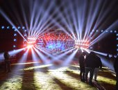 صور.. الفرقة الموسيقية لحماقى تنتهى من بروفات حفله بنادى الشمس 