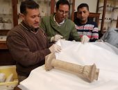 مدير الترميم بالمتحف الكبير: نعد تقريرا مفصلا بالقطع الأثرية المنقولة