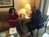 شكرى يبحث مع وزيرة خارجية جنوب افريقيا توثيق التعاون بين البلدين