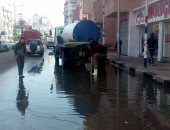 مياه القناه تنهى أعمال نزح نتاج الأمطار بالسويس وأبو سلطان