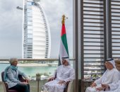 محمد بن زايد يستقبل قادة مشاركين فى القمة العالمية للحكومات