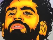  طالب يبدع فى الفن الجرافيتى على الجدران 