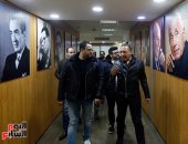 صور.. أكرم حسنى يزور اليوم السابع ويكشف مغامراته العاطفية بمناسبة عيد الحب