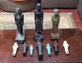 ضبط شخصين بحوزتهما 10 تماثيل أثرية مختلفة الأحجام فى دمياط