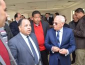 فيديو وصور.. وزير المالية يشيد بالمجمع الإدارى للتأمين الصحى ببورسعيد