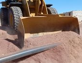 رئاسة مركز بلاط بالوادى الجديد تنفذ حملة إزالة تعديات على 9 أفدنة