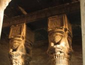 شاهد قبل وبعد .. أعمال ترميم معبد دندرة فى مدينة قنا