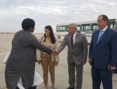 وزيرة السياحة تصل أسوان بصحبة وفد دبلوماسى إفريقى لحضور تعامد الشمس على أبو سمبل