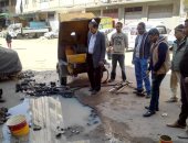 إصلاح هبوط ارضى و استكمال رصف طريق المكس بالاسكندرية 